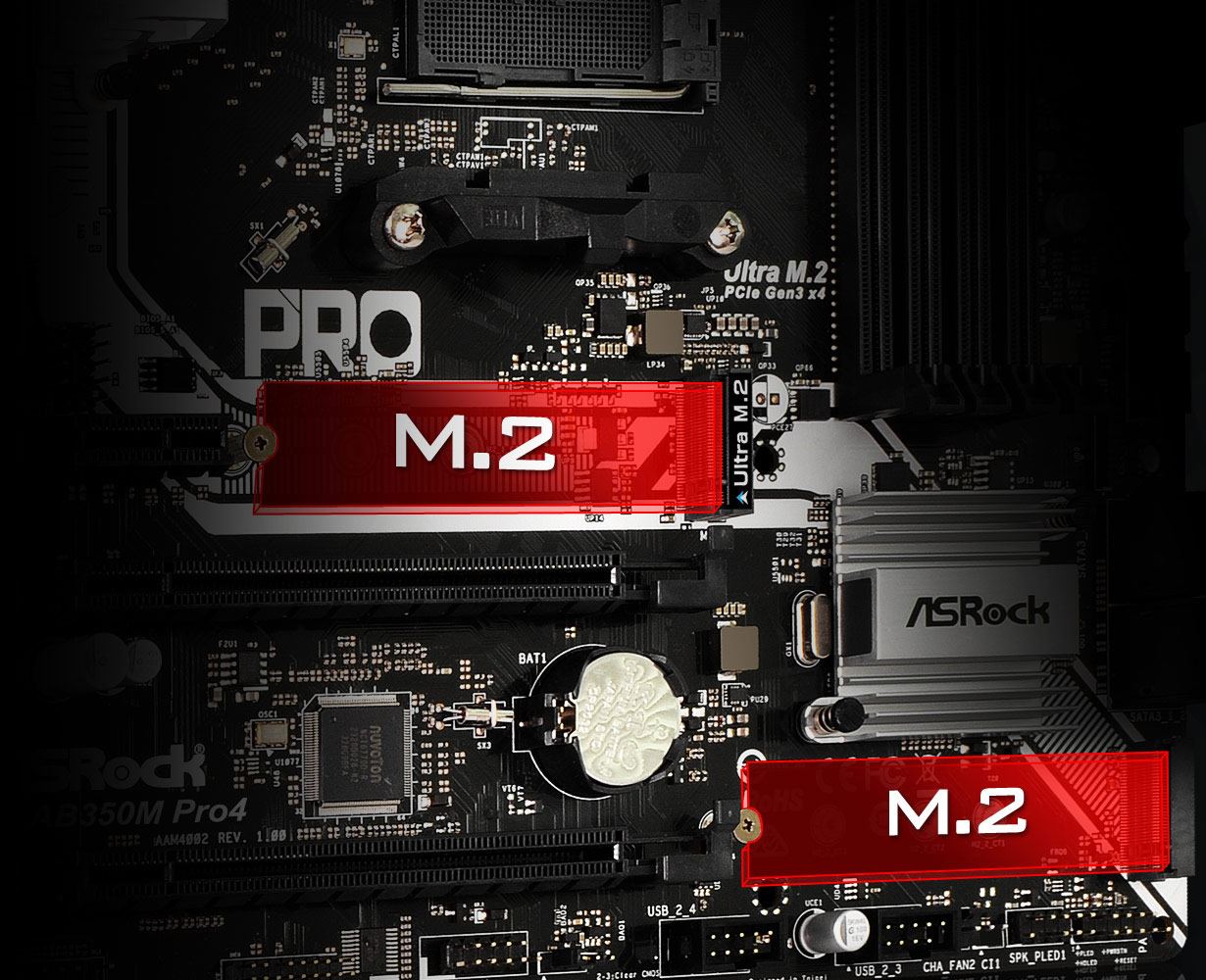 Asrock AB350M PRO4 AMD AM4 Micro-ATX Motherboard | Novatech